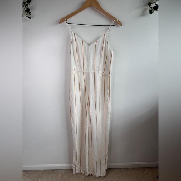 ANTHROPOLOGIE The Essential Yarn Dyed Jumpsuit Size 0 - Picture 3 of 9